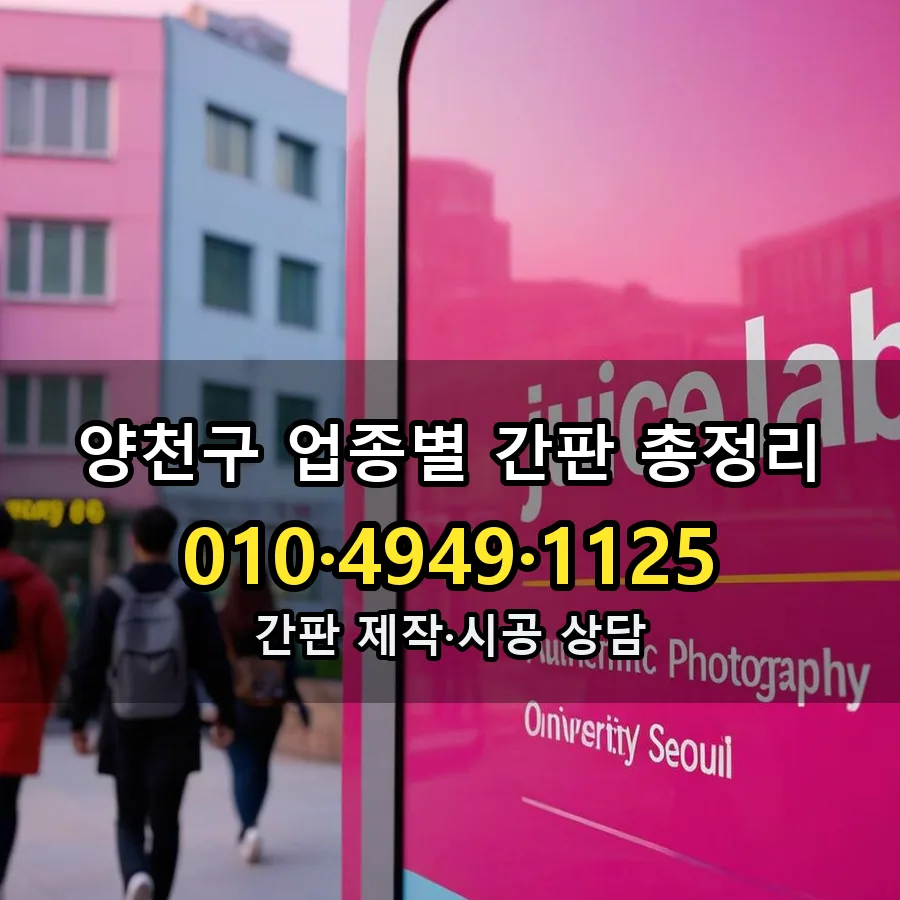 업종별 간판 총정리 설치 현장